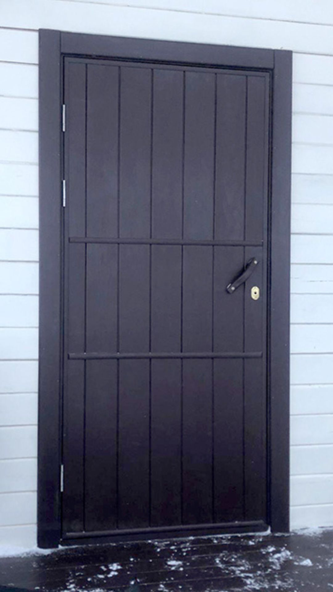 Дверь утепленная c пропиткой в цвет