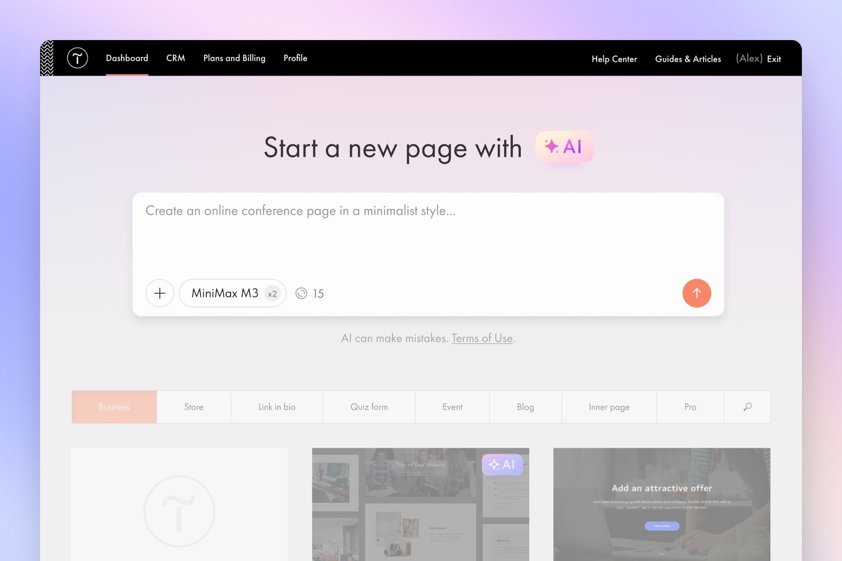 ✨ Create Vibe Pages