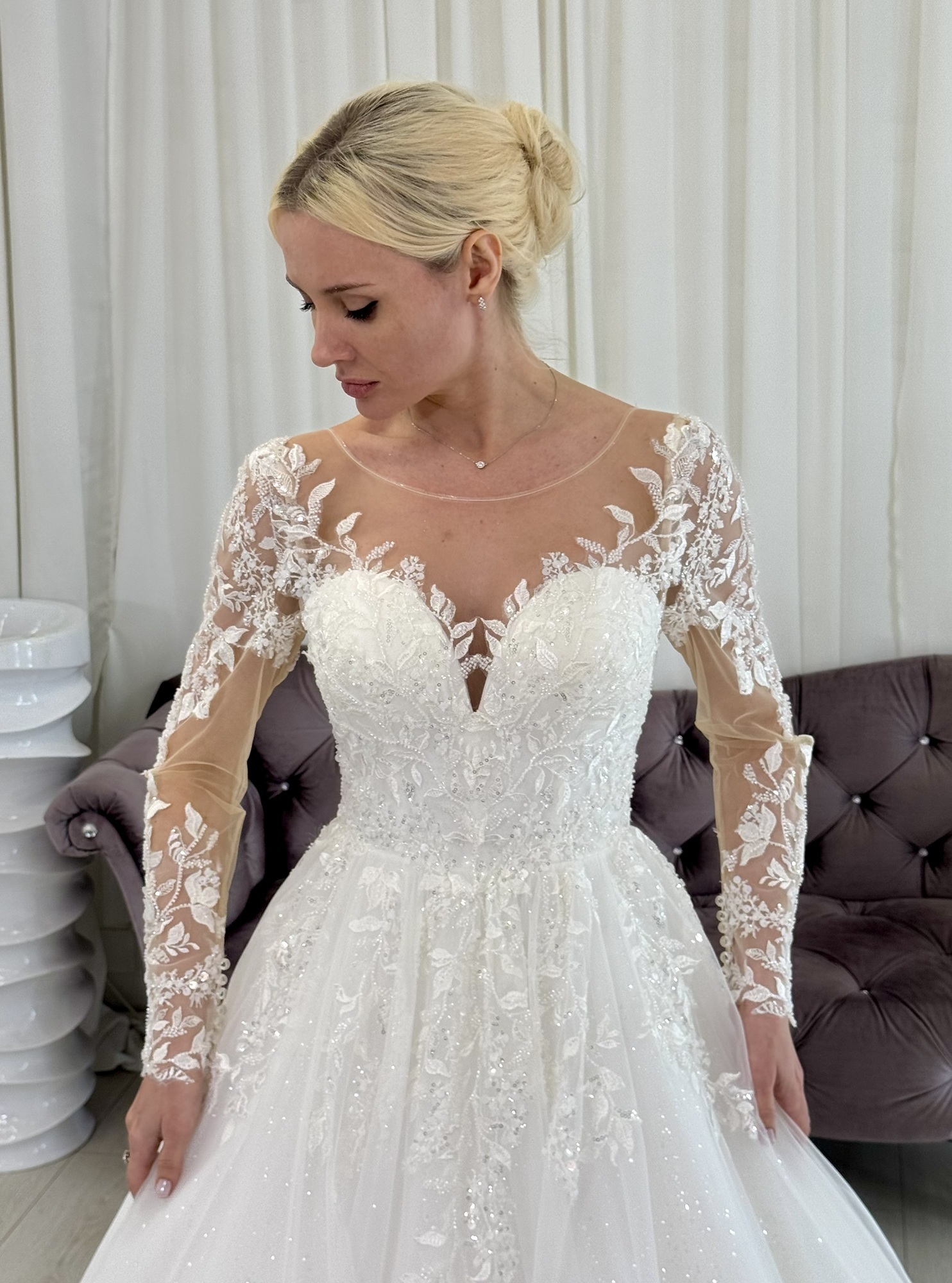 Свадебное платье с кружевным верхом Ростов-на-Дону