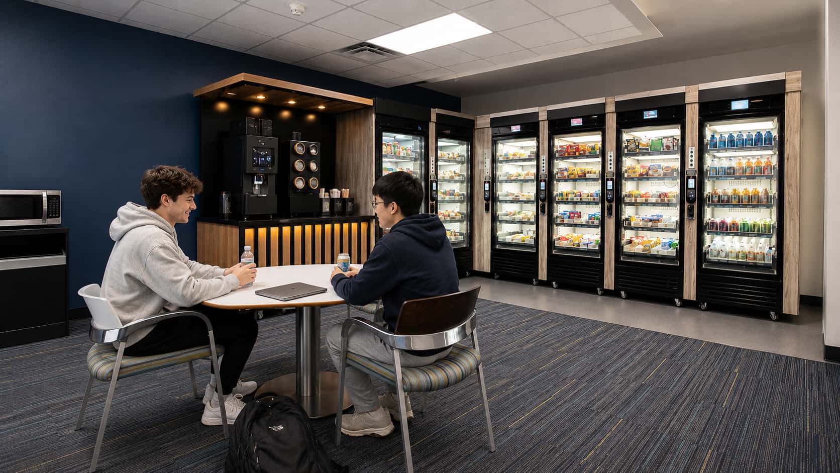 entreprises de café automatisées, entreprises de café automatisées dans les universités et les campus