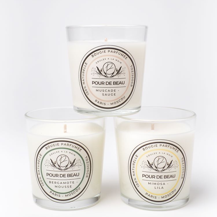 свечи из стекла