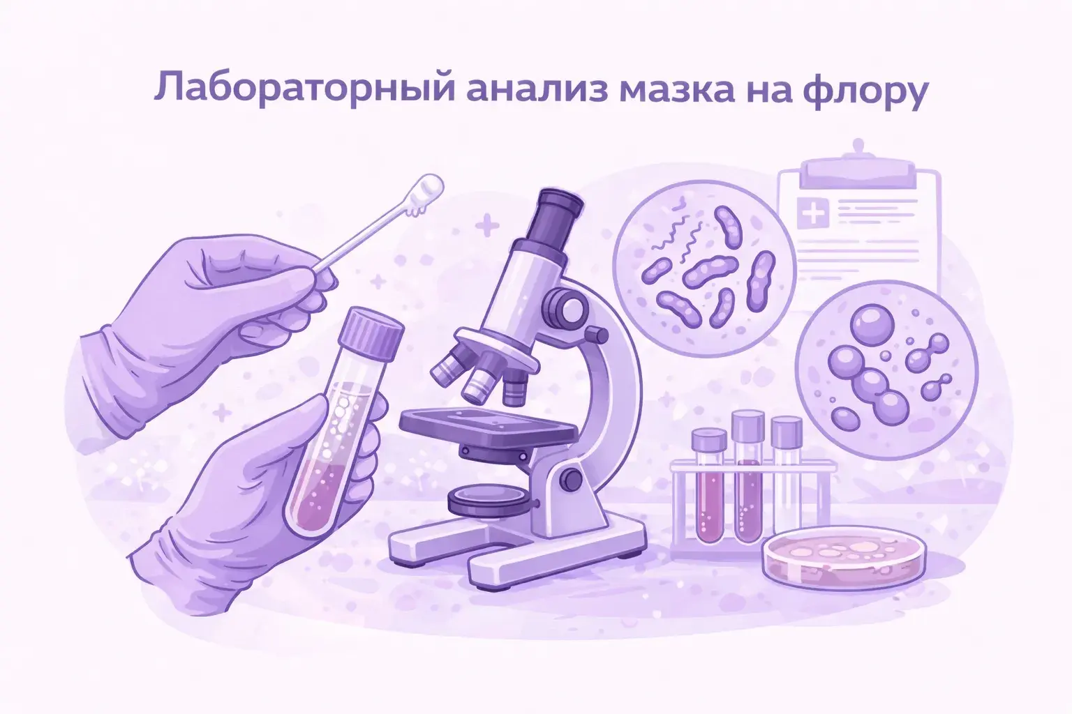 Лабораторный анализ мазка на флору