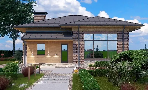 Проект одноэтажного дома C-96, 96.41 м²