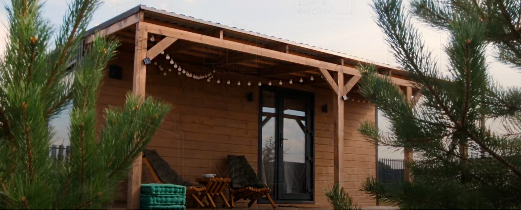 Северскую модульный дом кровля