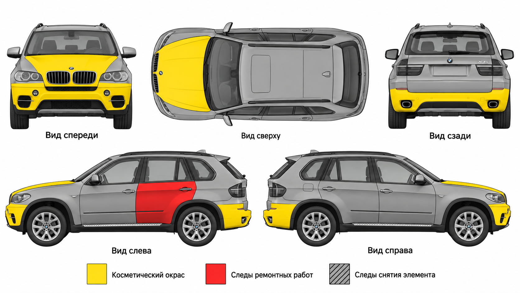 Карта ЛКП BMW X5
