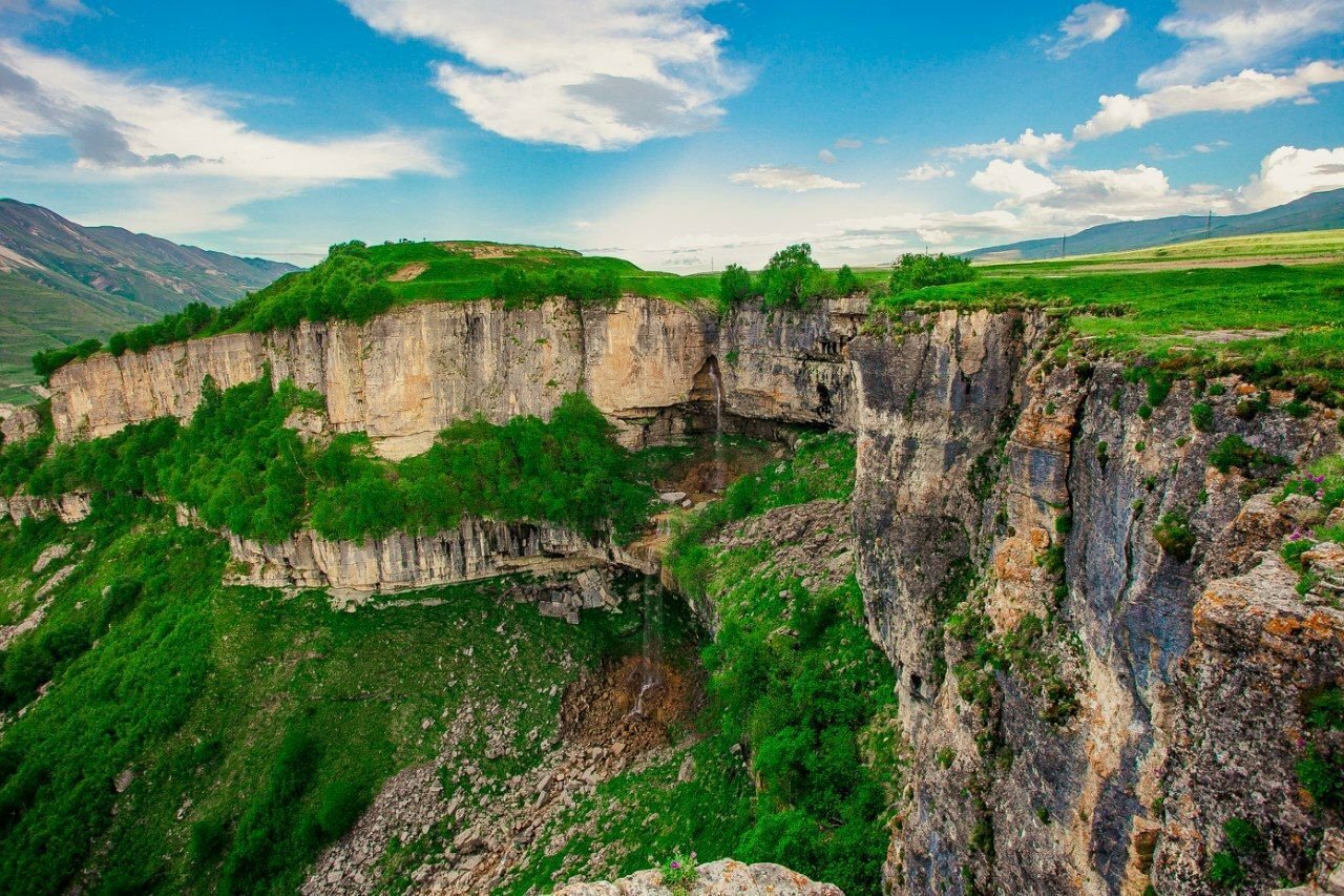 Село Хунзах Водопад Тобот