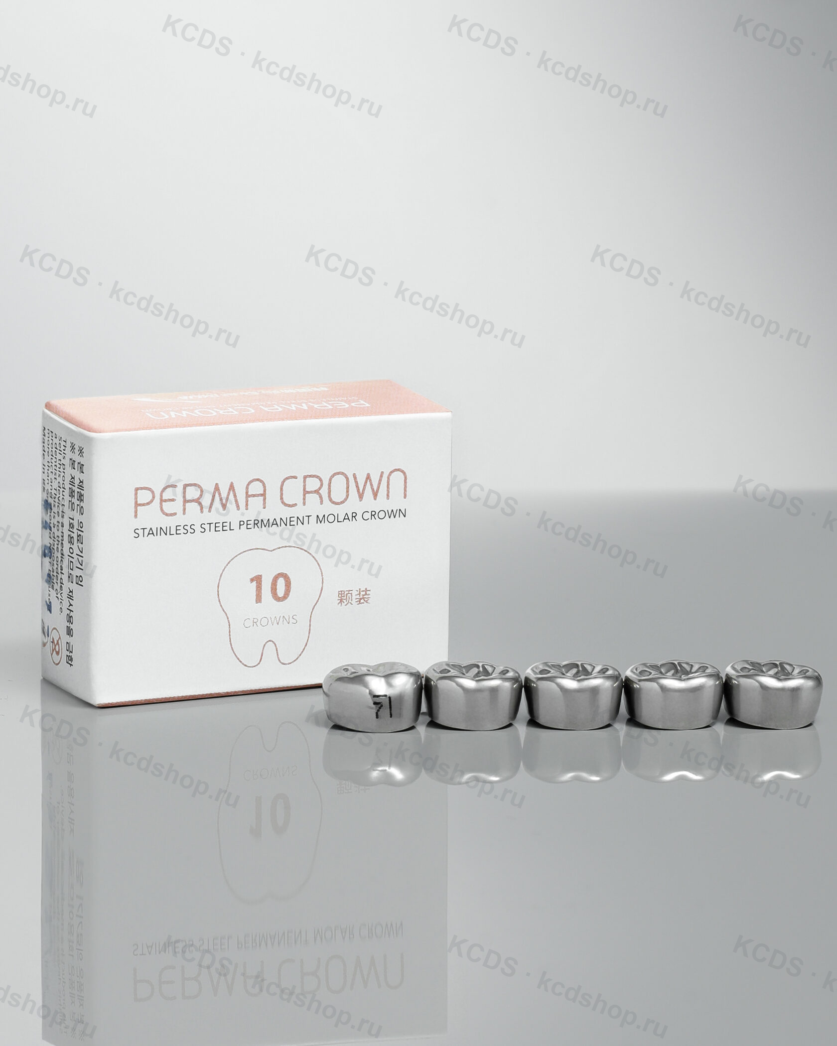 Упаковка коронок Perma Crown на постоянные зубы — 5 штук