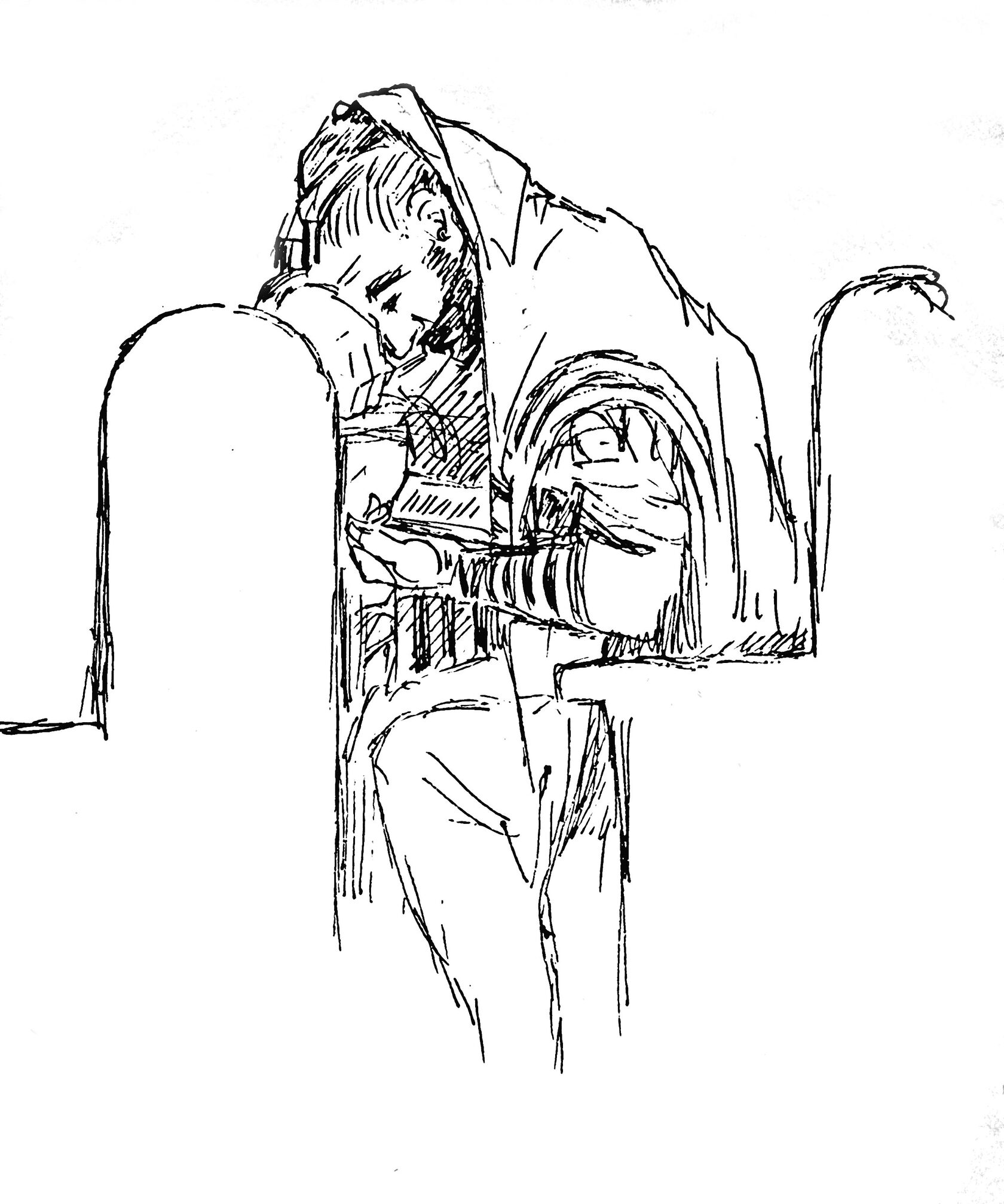 Посты БаҺаБ - рисунок художника Йосифа Лихтарева