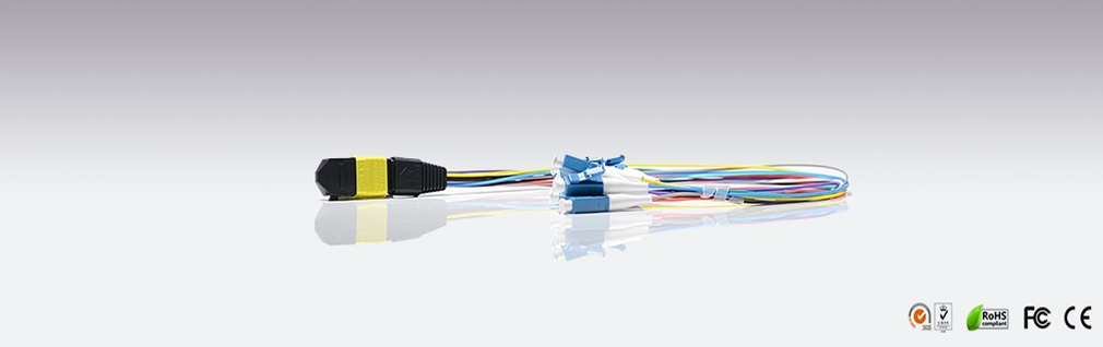 MPO/MTP веерообразный соединительный кабель 0.9 мм