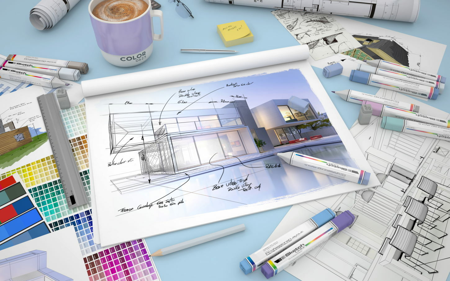 Заказать недорого проект дома, коттеджа по своему эскизу. Эскизное ...