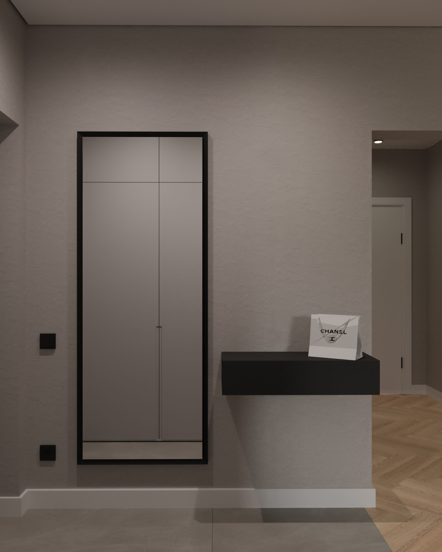 коридор в однокомнатной квартире 