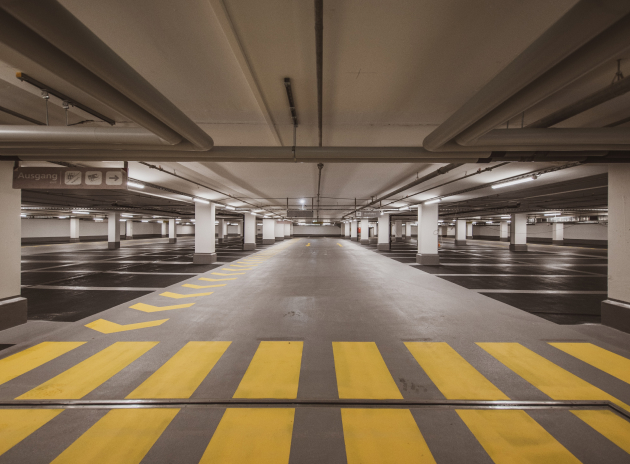 Подземная парковка жилого комплекса Космополис - г. Калуга, застройщик - компания Олимп.