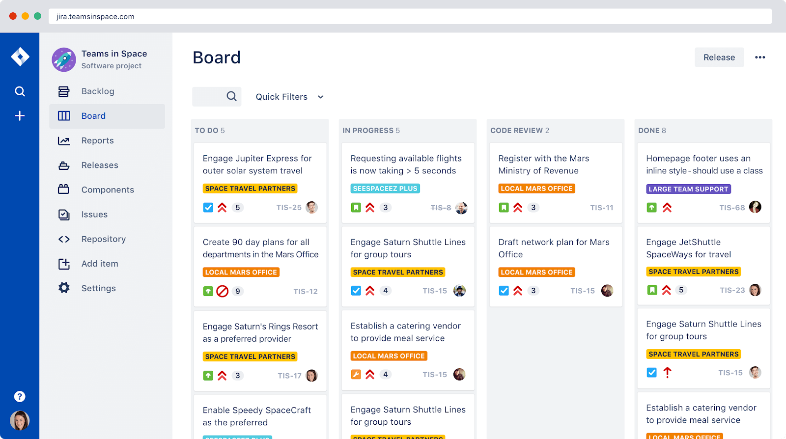 Trello project management