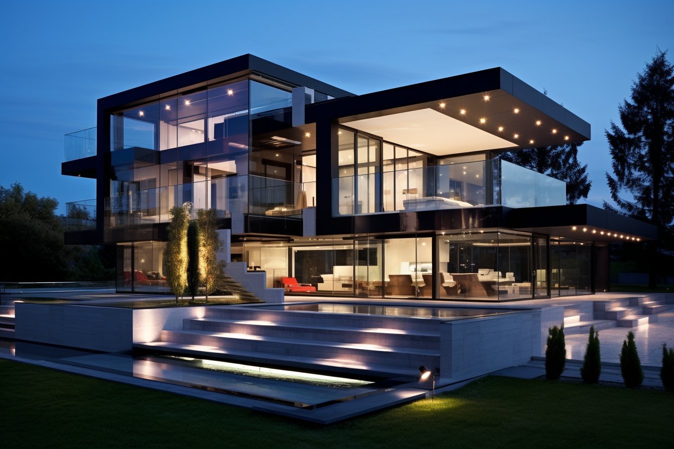 дом в стиле хай тек проекты