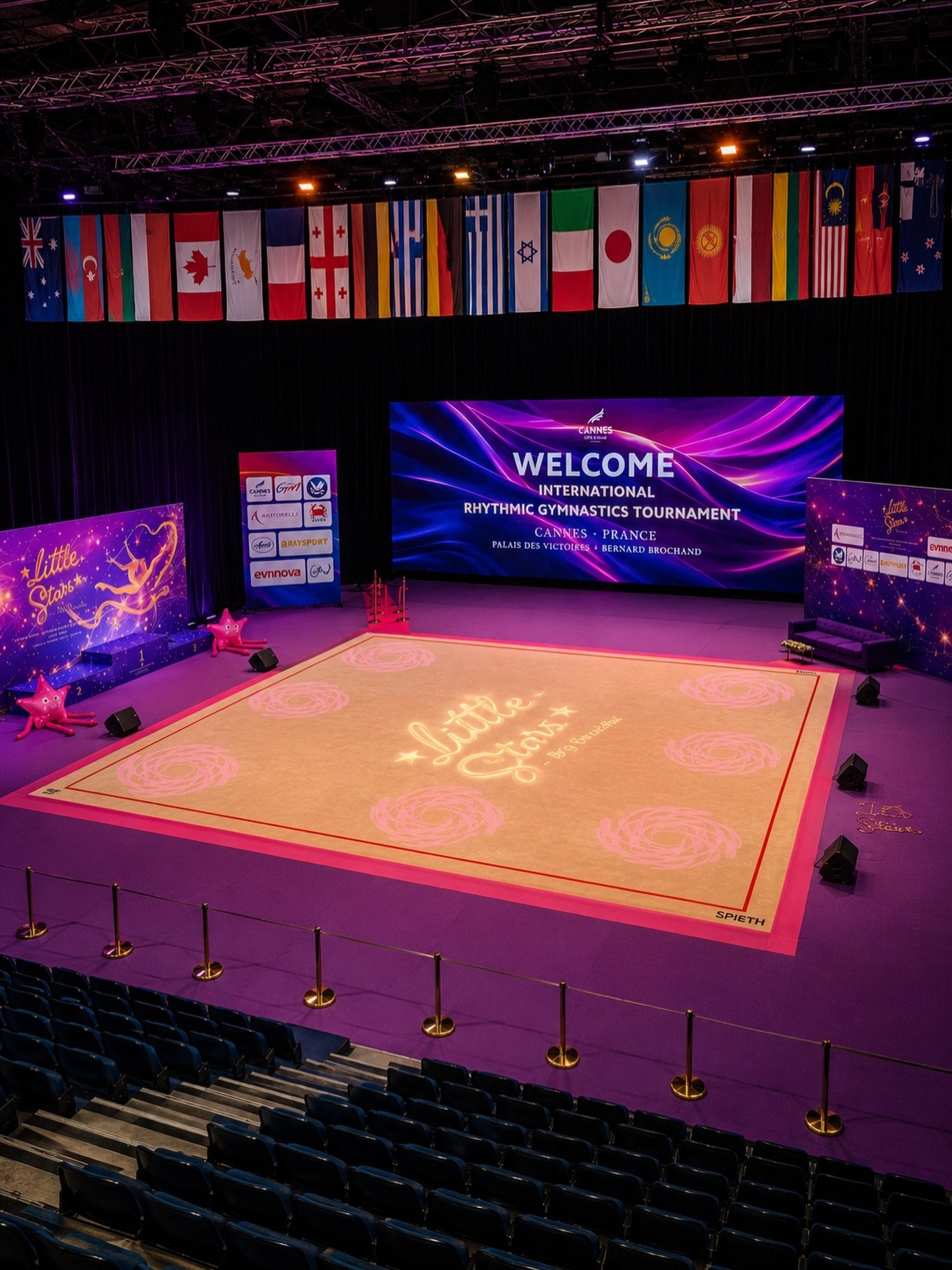 Rhythmic gymnastics competition venue designed by Strekosa Design