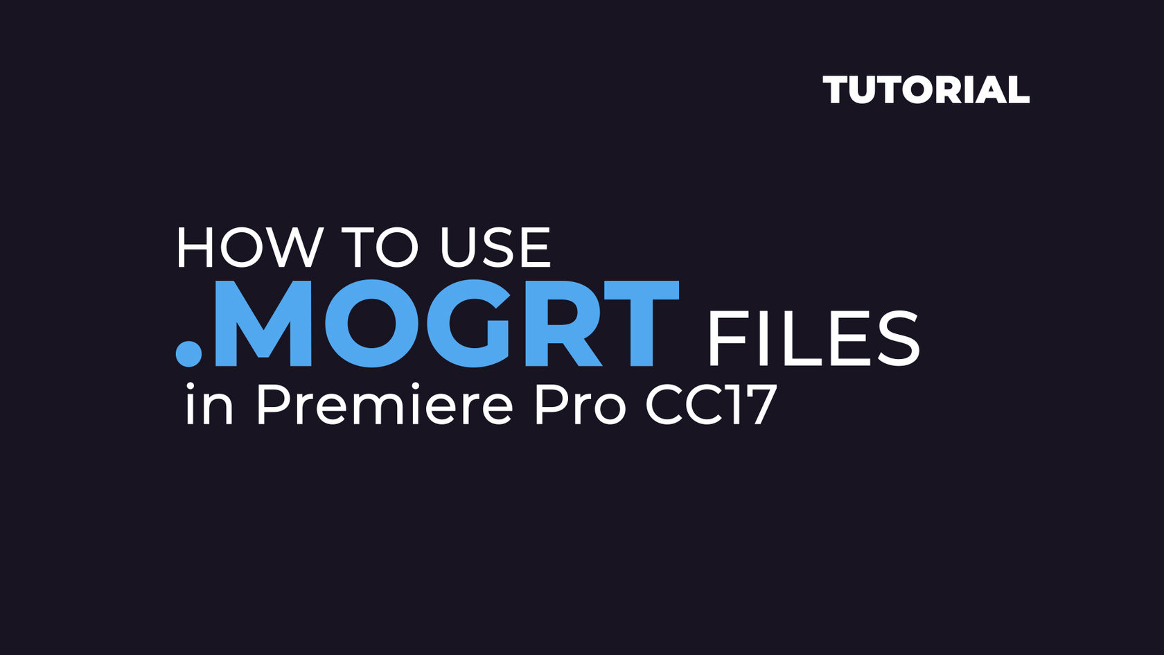 title mogrt for premiere pro free