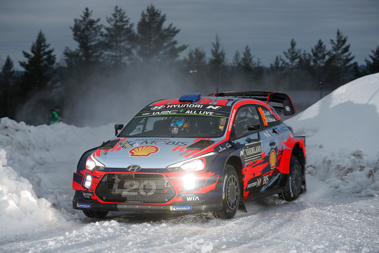 Себастьен Лёб и Даниэль Элена, Hyundai i20 Coupe WRC, ралли Швеция 2019