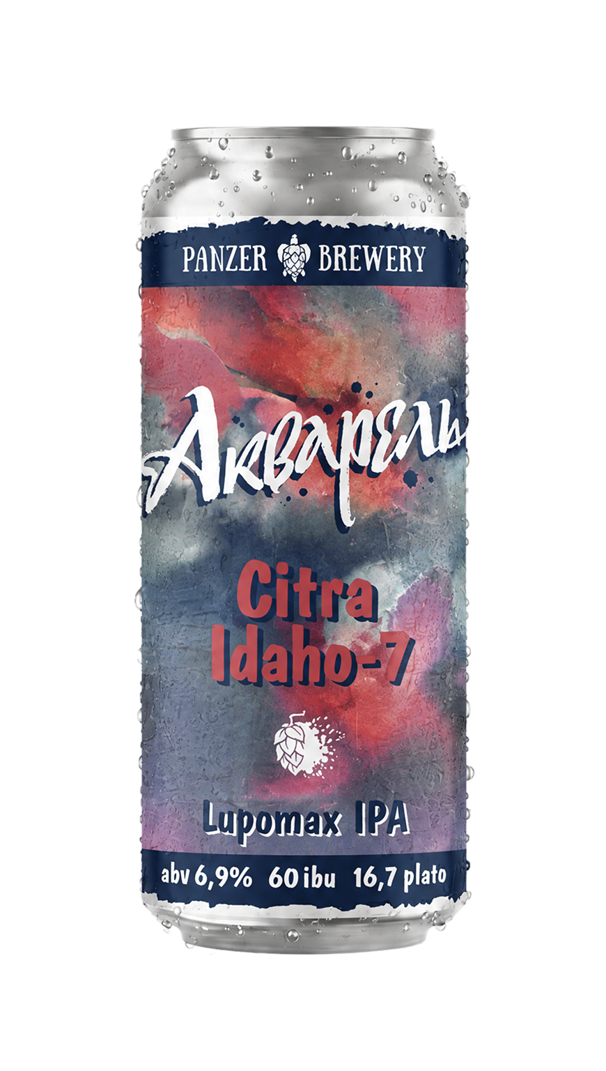 Банка пива Акварель Eclipse Sabro - American IPA от Panzer Brewery