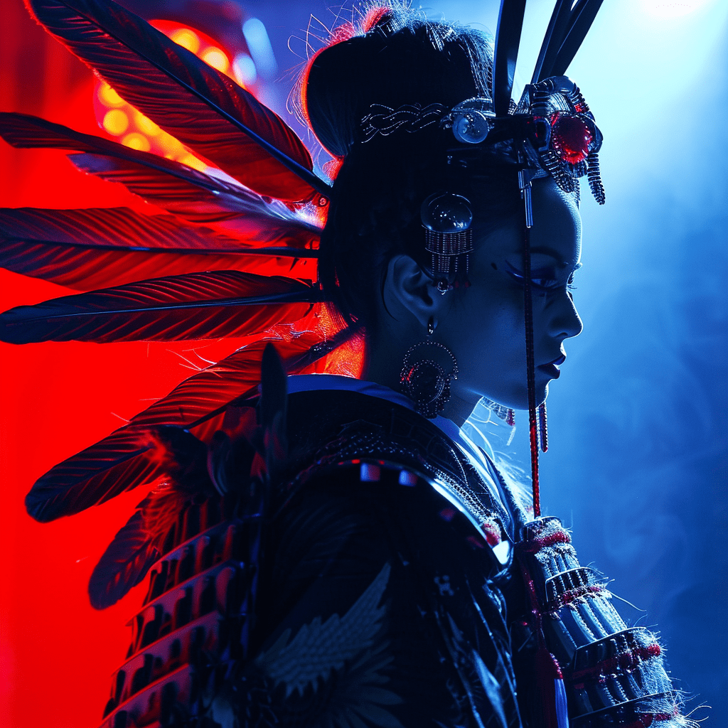 red and blue back light