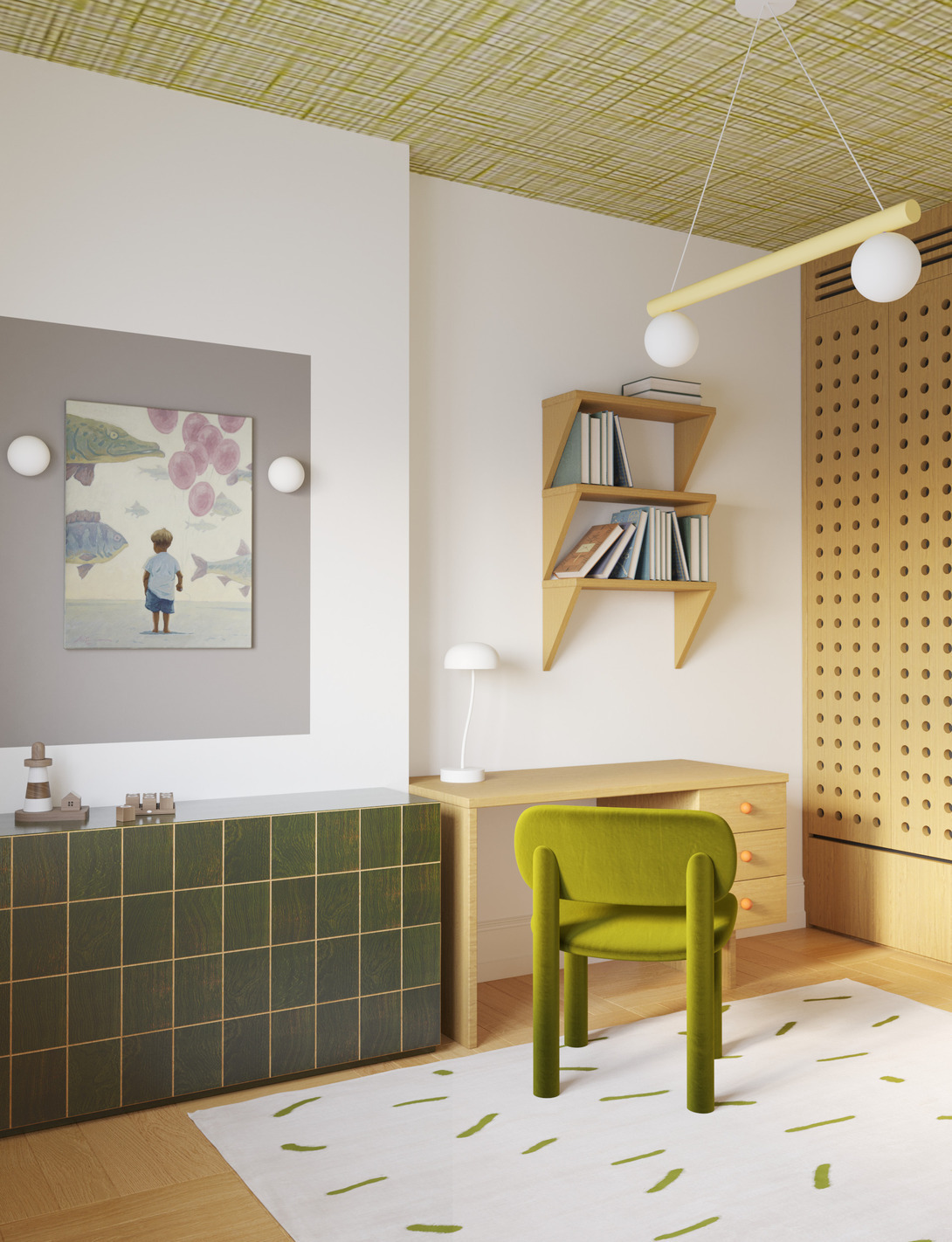 Квартира Зелёная Мечта по проекту дизайнера интерьера Екатерины Фёдоровой