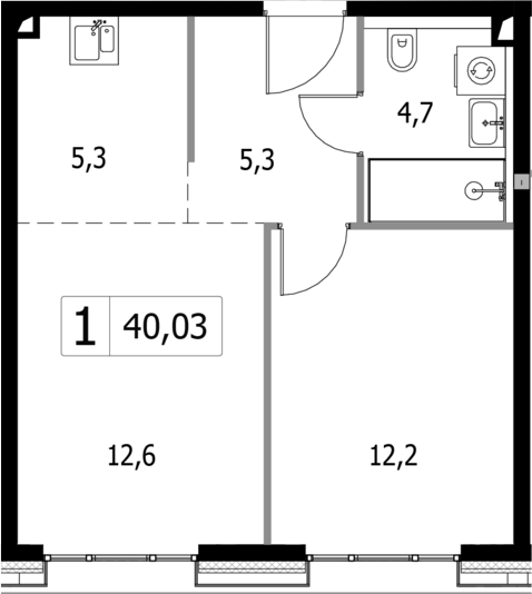 2 Евро 40,03 м²