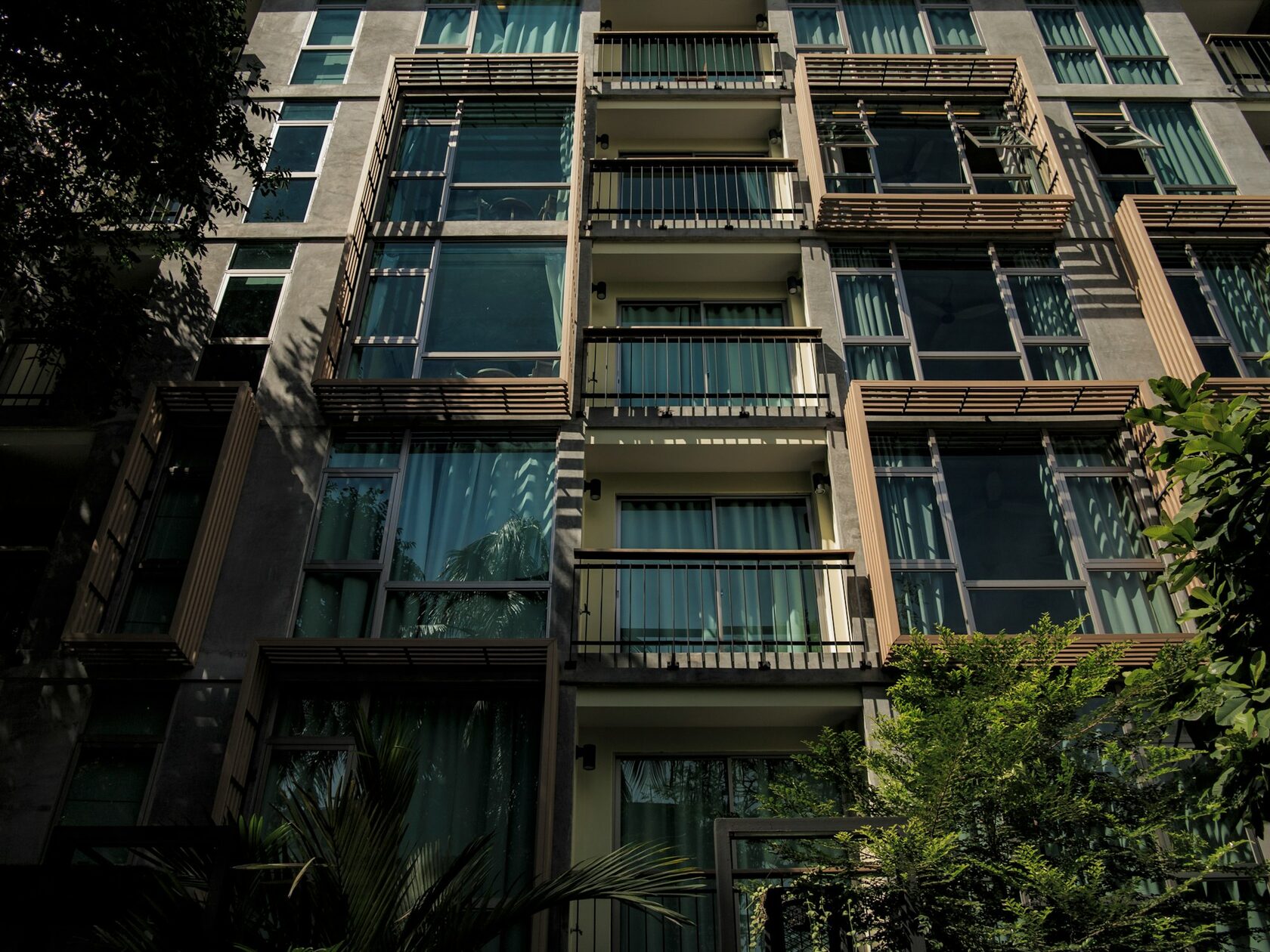 Modern condominium architecture in Phuket