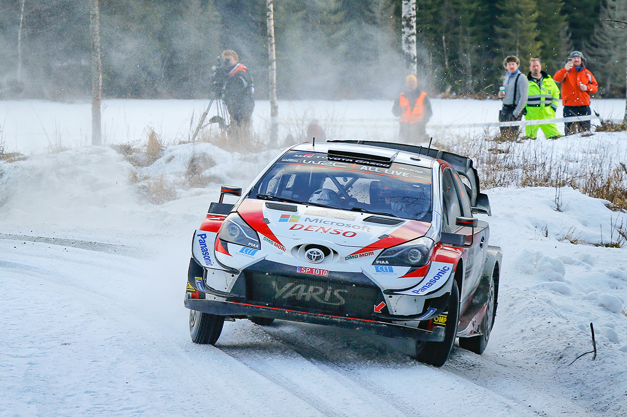 Элфин Эванс и Скотт Мартин, Toyota Yaris WRC, ралли Швеция 2020