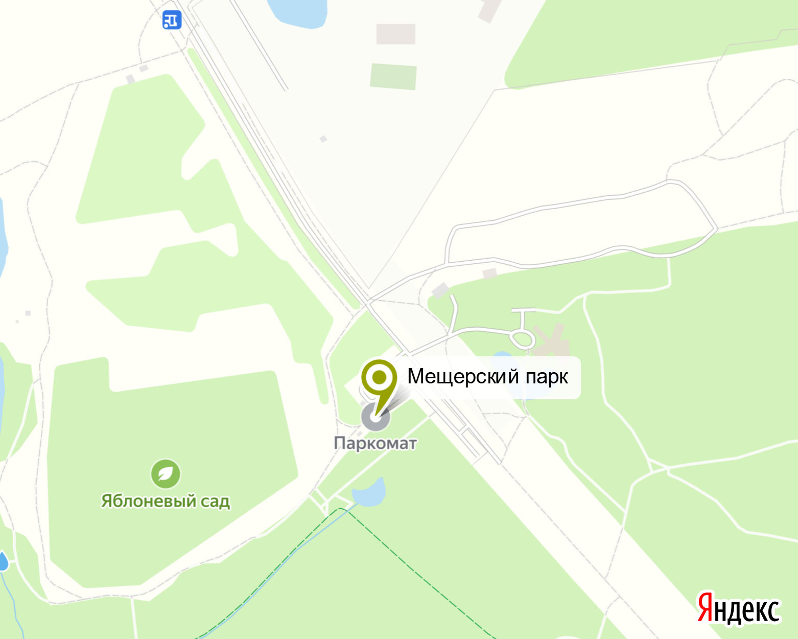 Карта Мещерского парка