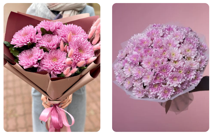 букет из розовых цветов