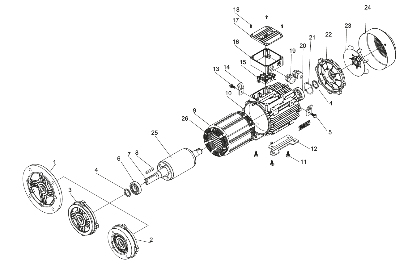 Каталог электродвигателей компании ООО \"ЙИЛМАЗ РУС\"