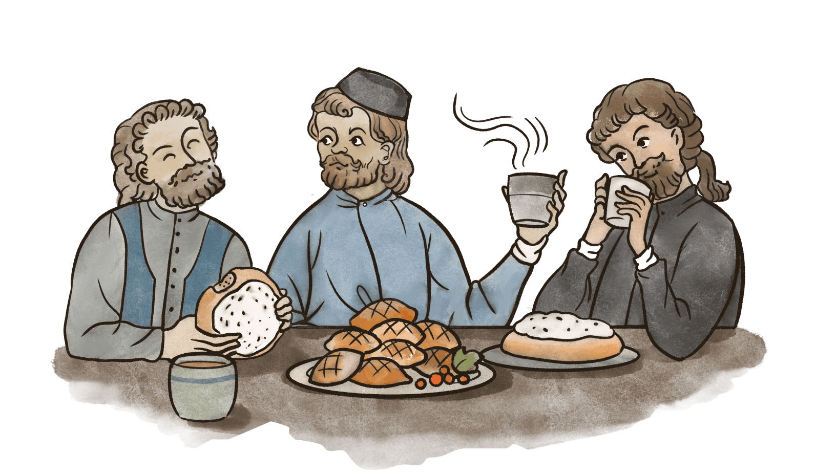 Иллюстрация монахи