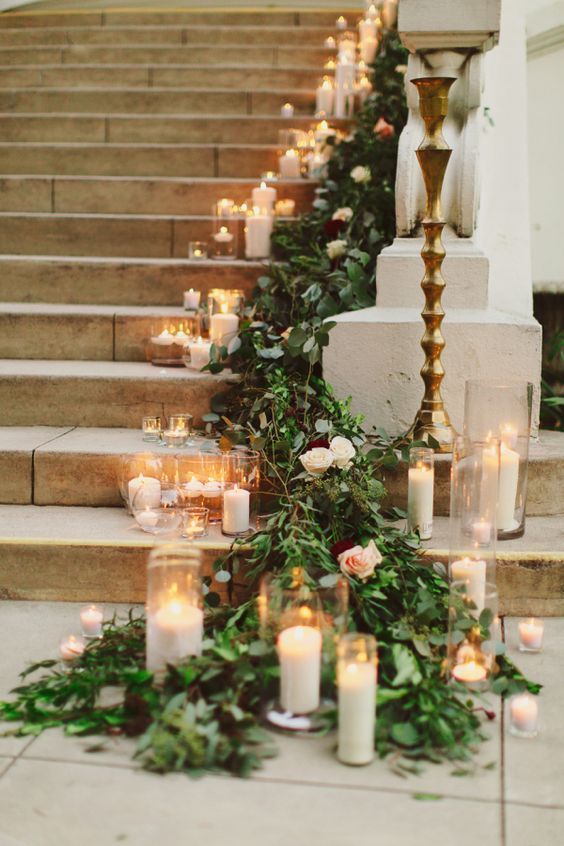 Свечи в декоре свадьбы - Декор Свадеб