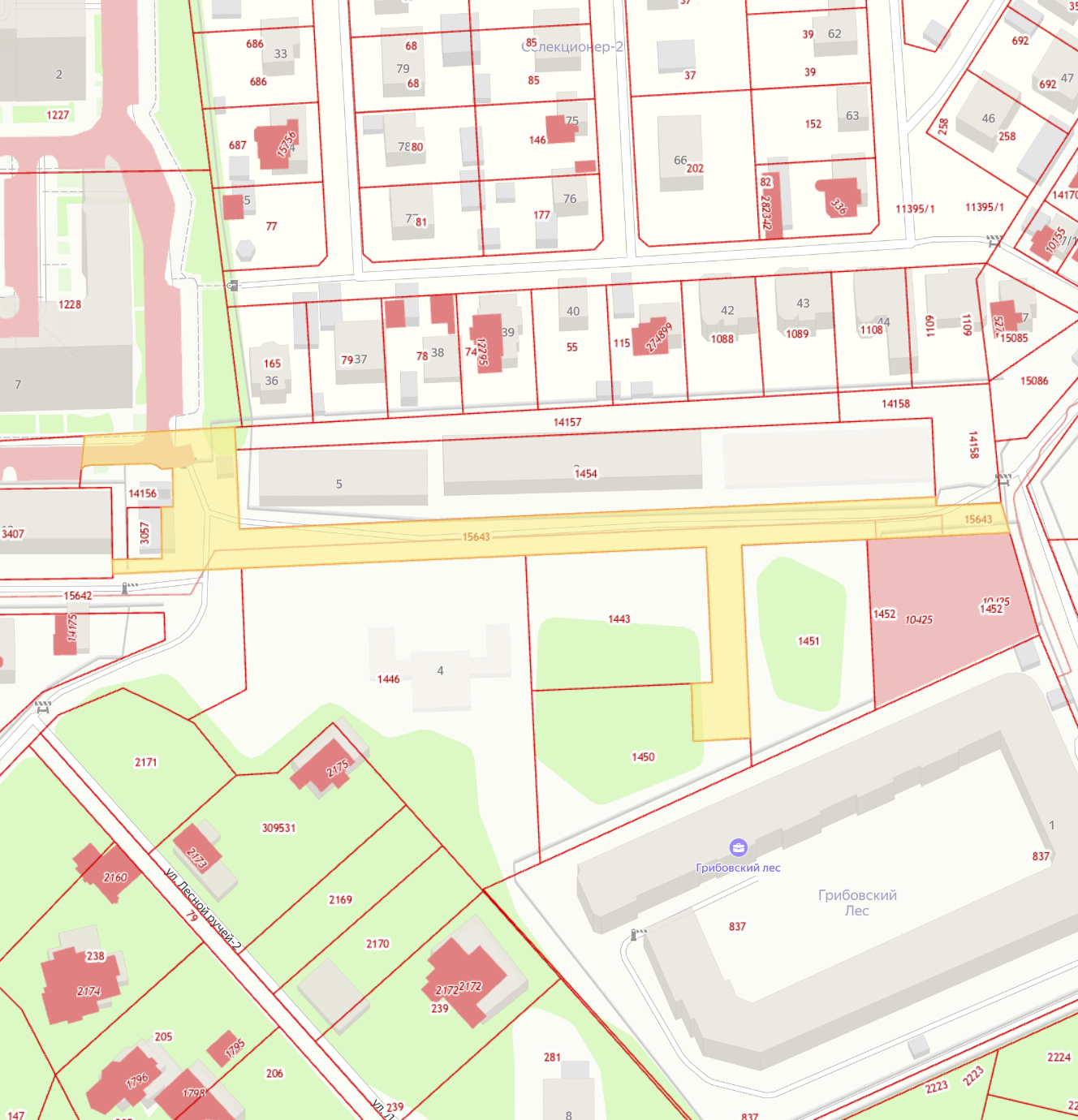 Спутниковый снимок участка 5,592 м²