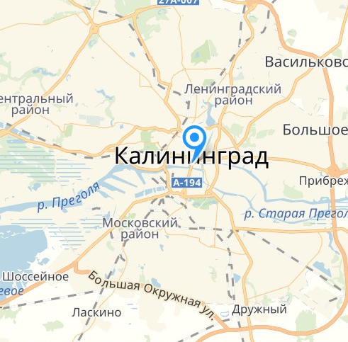 Карта ласкино калининград