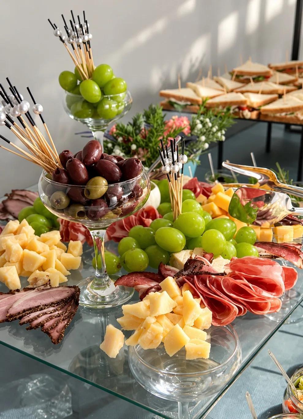 Премиальная foodstyling подача в теплых тонах