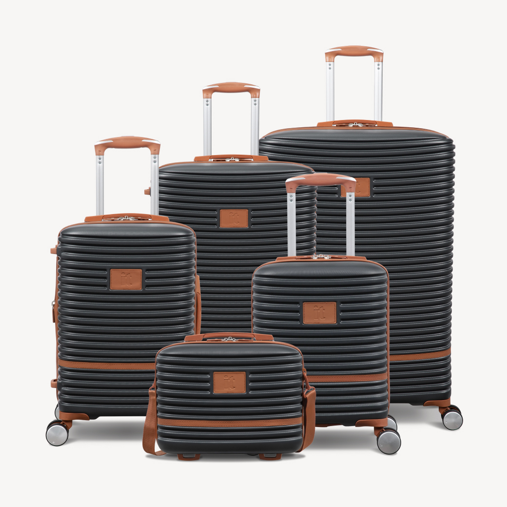 Коллекция из 6 чемоданов Convertible it luggage из abs-пластика: съемные колеса, замок TSA, маневренные колеса 360°, 2 цвета