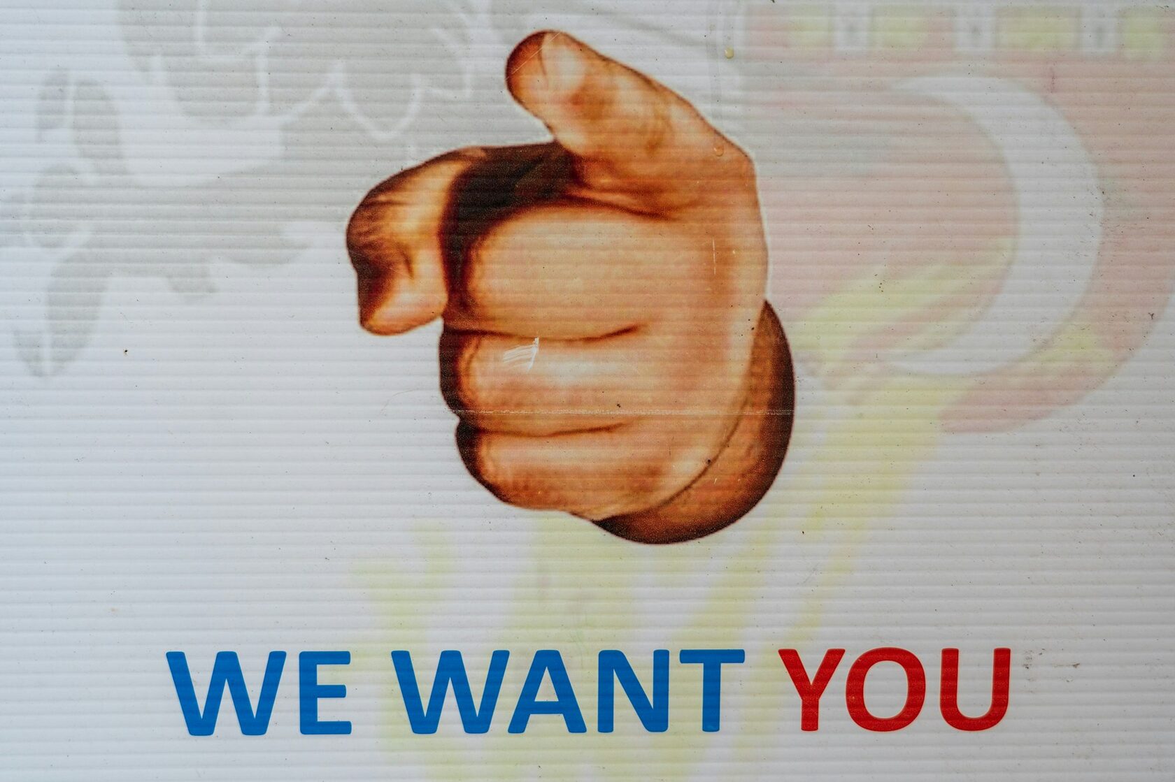 We need you poster