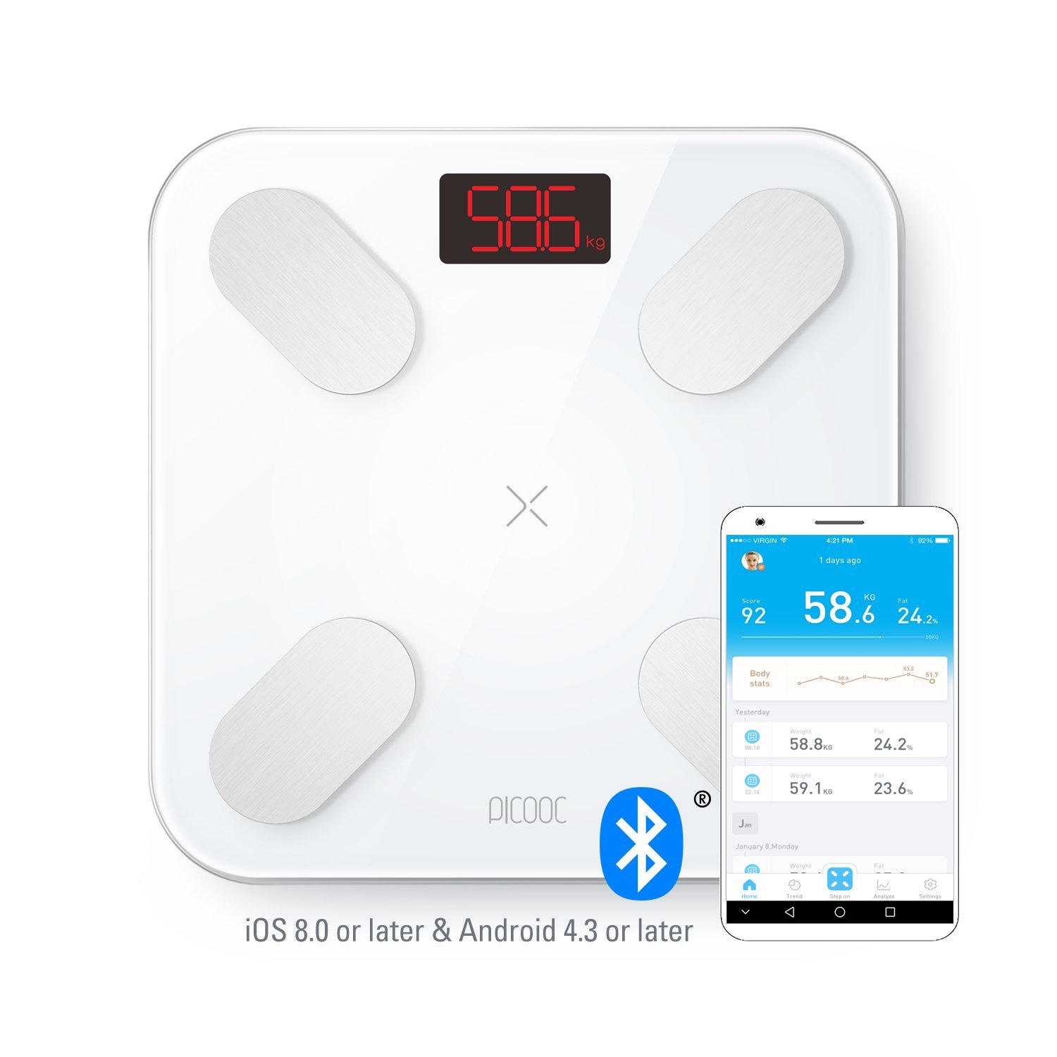 Picooc mini pro. Весы Picooc. Bluetooth Smart Scale. Picooc Mini приложение.