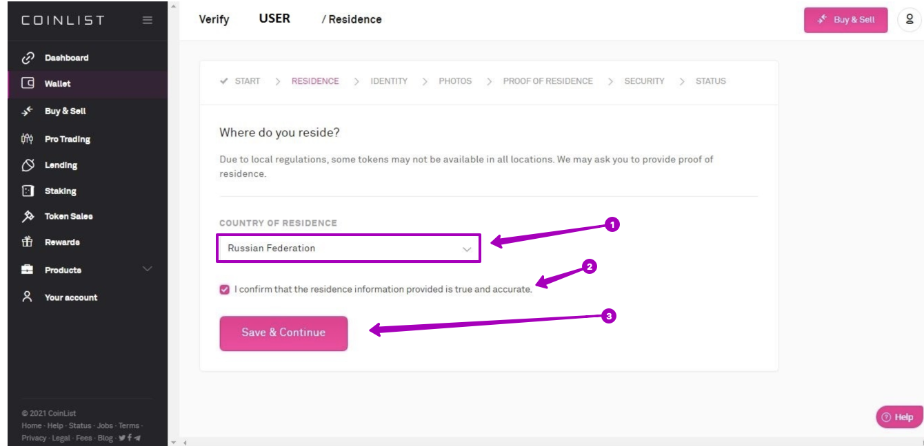 Coinlist верификация