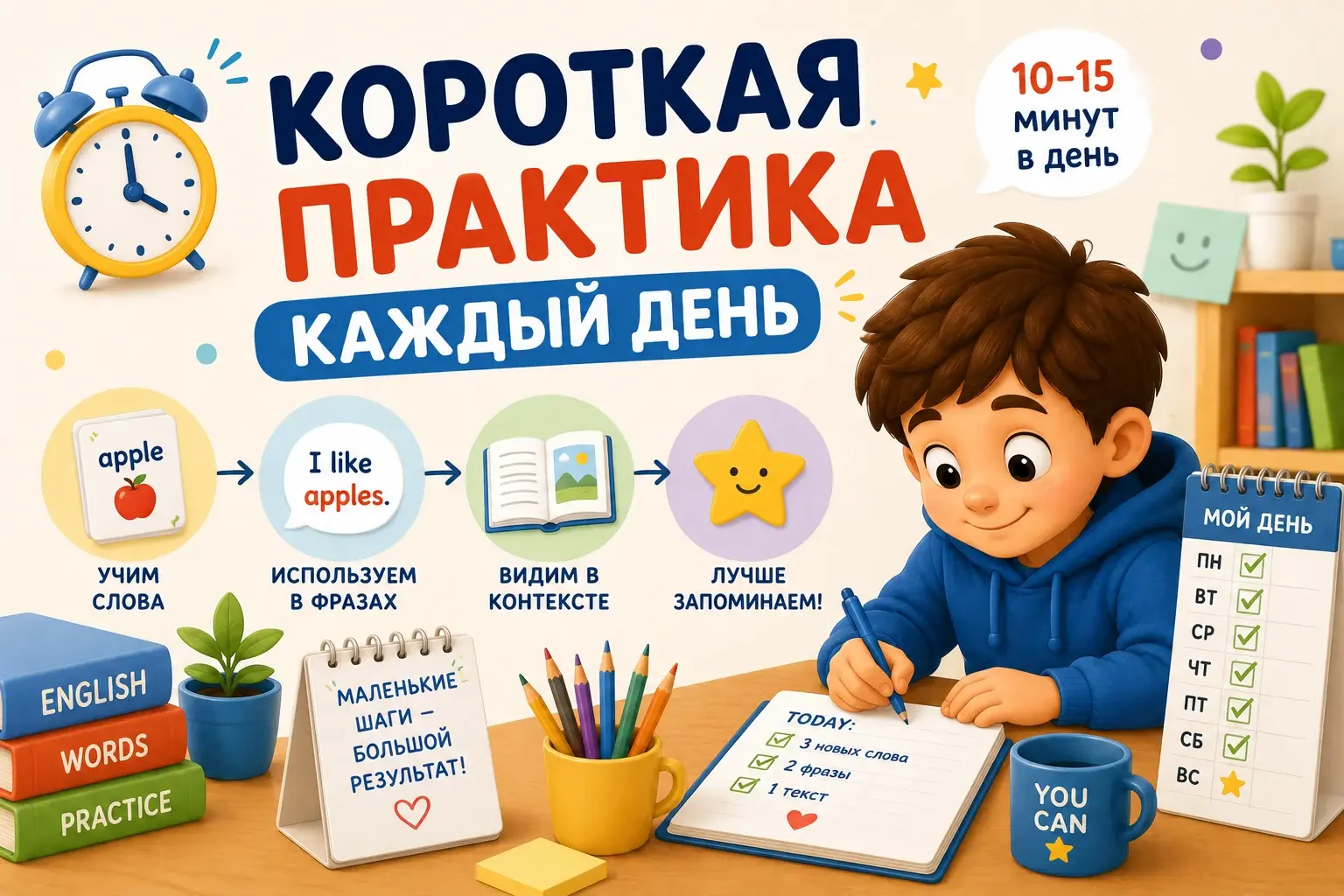 Повторение английских слов дома