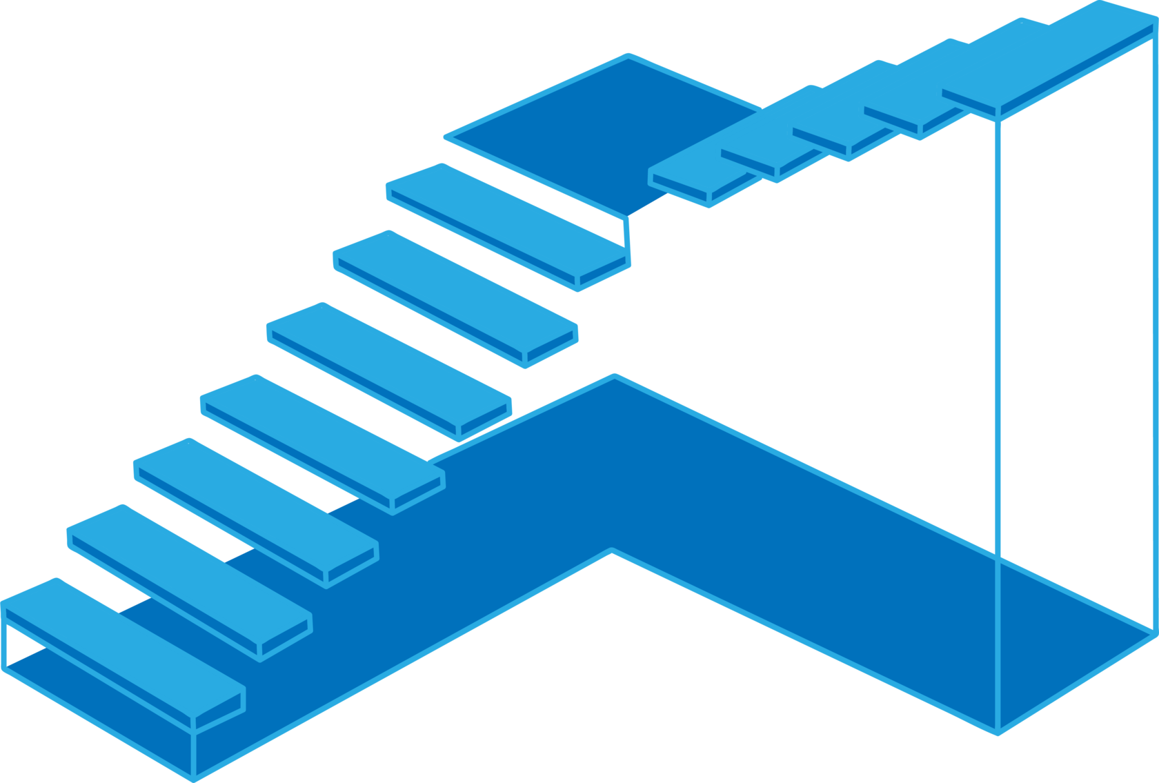 Лестница угловая