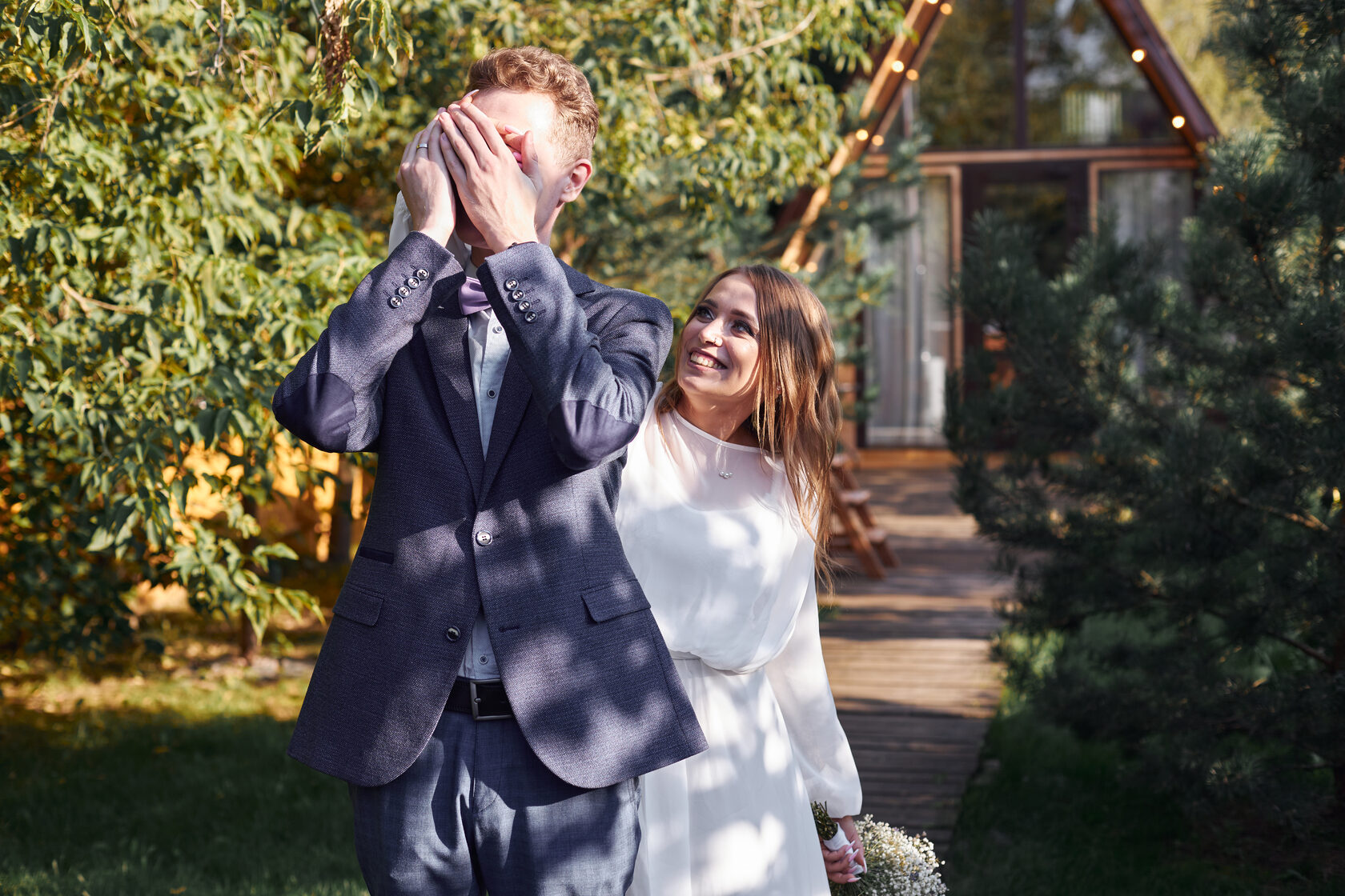 красивая необычная годовщина свадьбы в Афрэйм Хэппи