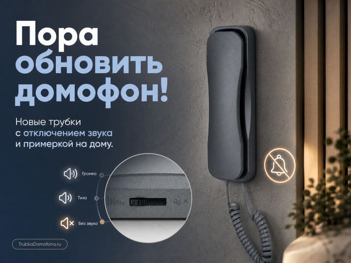 Замена старой трубки домофона на новую: современные модели с регулировкой звука