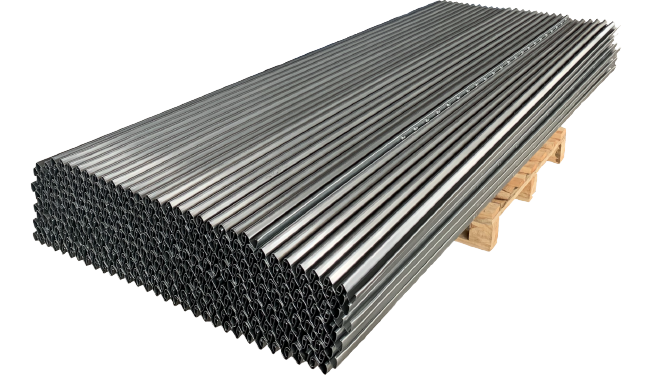 Metal Z-Profile Posts for the fence mesh