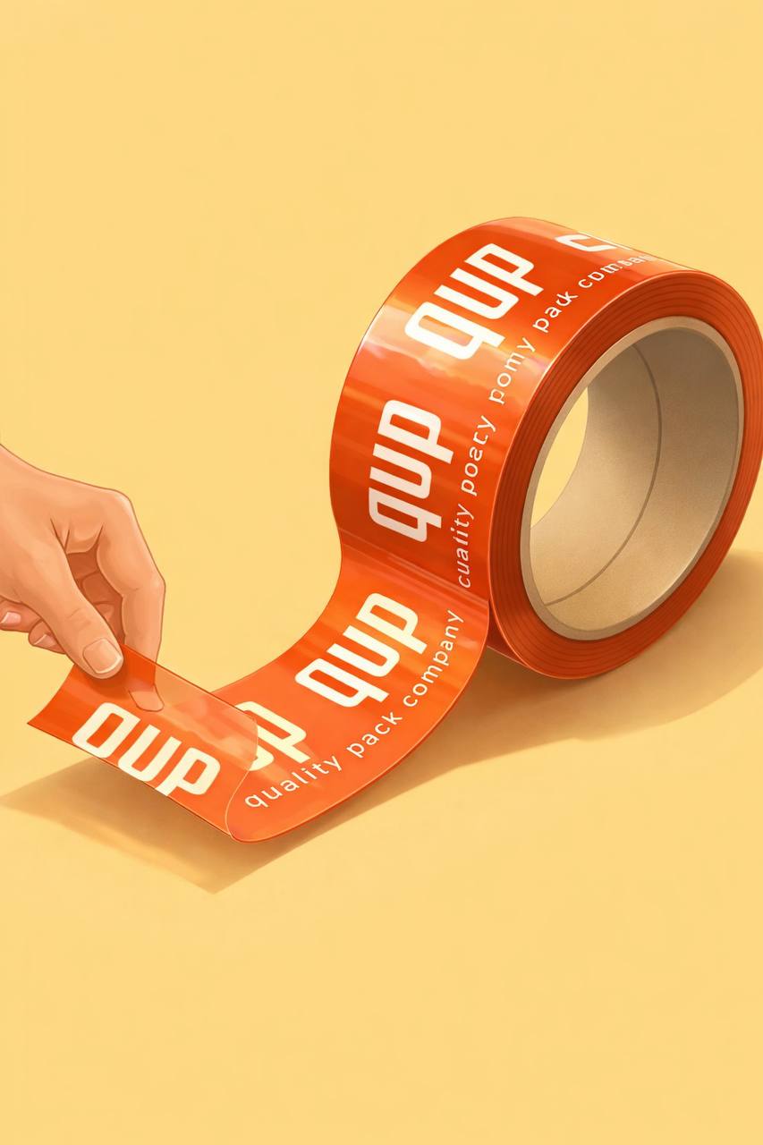 Клейкая лента скотч для упаковки коробок и пакетов