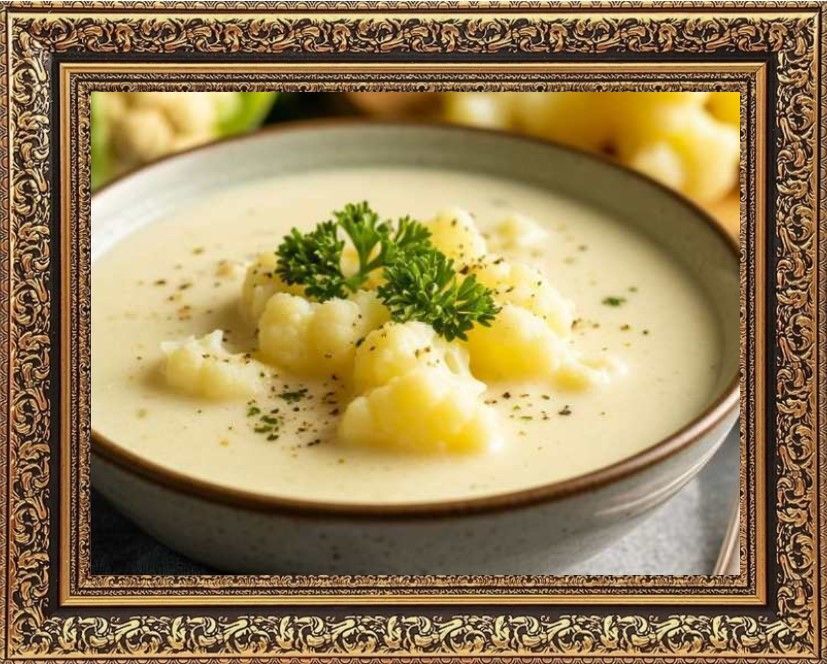 крем суп из цветной капусты со сливками