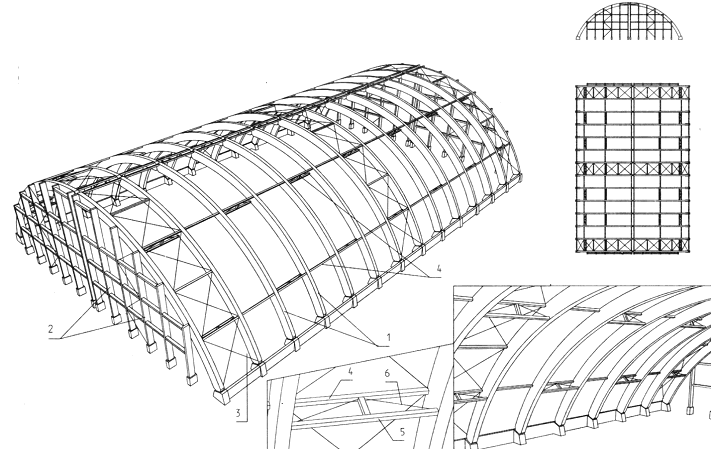 Проект арочного ангара