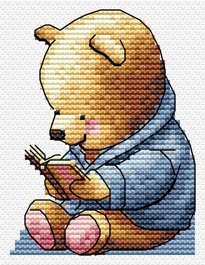 B-74 BOOKMARK. TEDDY BEAR