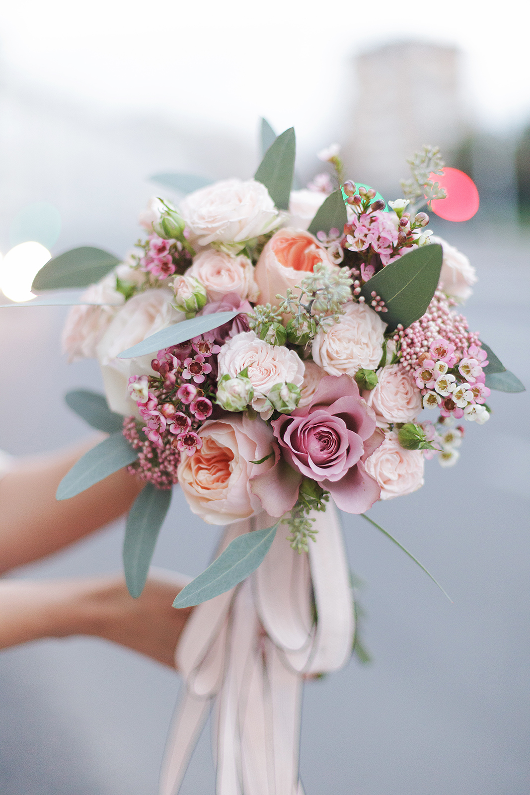 Мастер-класс изготовления свадебного букета невесты из живых кустовых роз