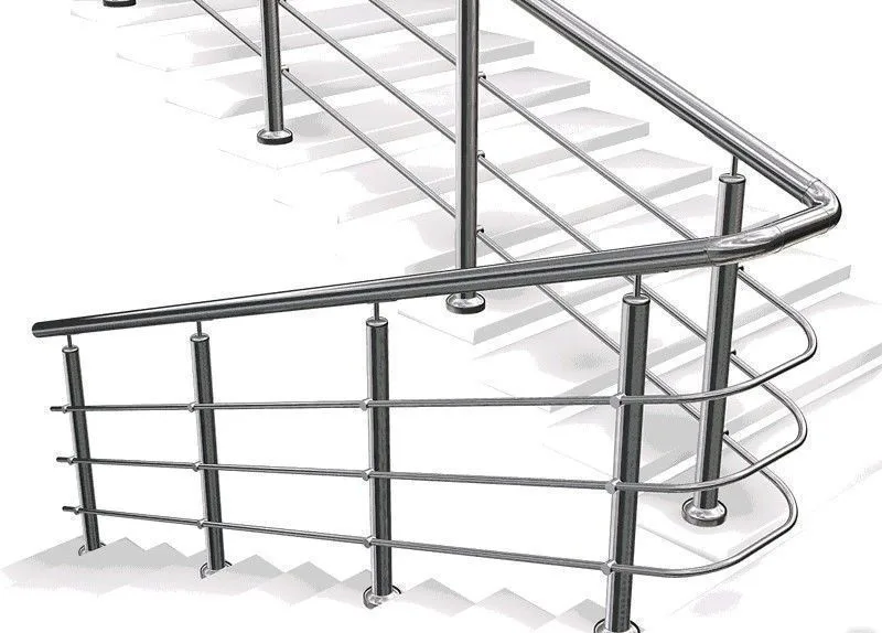 Ограждения из нержавеющей стали для лестниц, площадок и входных групп ...